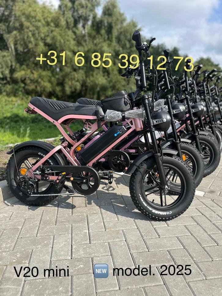 Elektrische Fatbike v20 mini 🔥🔥Direct leverbaar, Fietsen en Brommers, Elektrische fietsen, Nieuw, Overige merken, 51 tot 55 cm