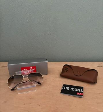 Ray-Ban Aviator Zonnebril Goud – Nieuw beschikbaar voor biedingen
