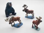 Brother Bear Tug knuffeltje + 3 pvc figuren Rutt & Tuke, Verzamelen, Ophalen of Verzenden, Overige figuren, Zo goed als nieuw