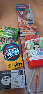 Spelletjes pakket - Mikado, Monopoly, Kwartet, Party spel, Hobby en Vrije tijd, Gezelschapsspellen | Bordspellen, Een of twee spelers