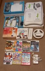 Nintendo Wii complete set met games, Spelcomputers en Games, Ophalen of Verzenden, Gebruikt, Met 2 controllers, Met games