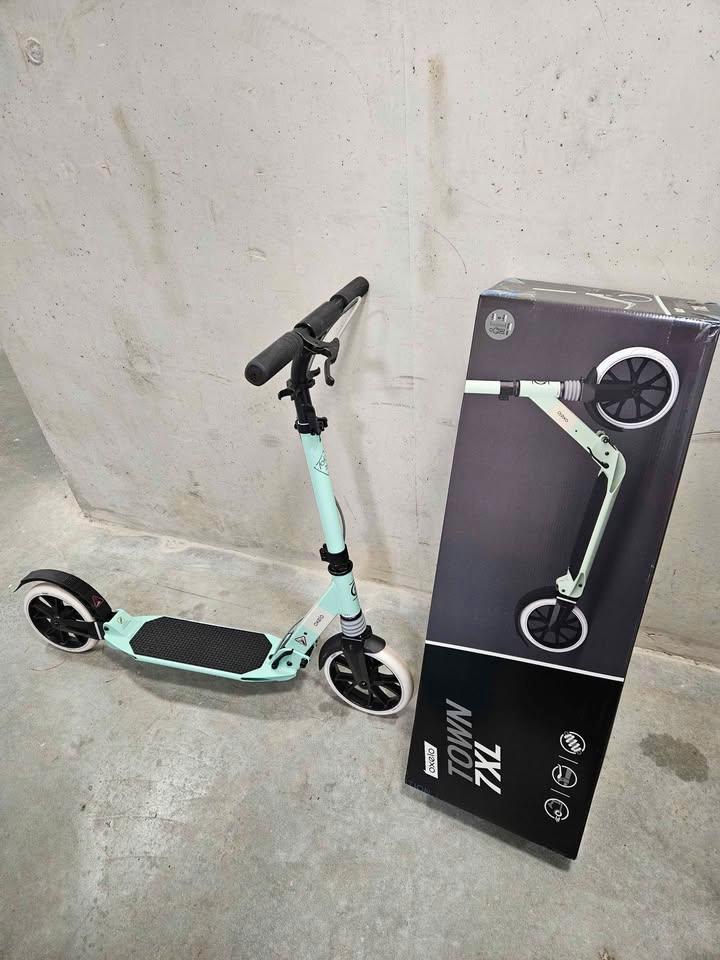 Oxelo Town 7XL adult step scooter - mint green, Fietsen en Brommers, Steps, Zo goed als nieuw, Gewone step, Ophalen
