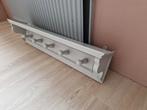 Wandkapstok met plank - grijs hout, Zo goed als nieuw, Minder dan 100 cm, Hout, Ophalen