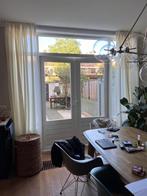 Linnen Gordijnen - 2 stuks - 2.20x1.56, Huis en Inrichting, Stoffering | Gordijnen en Lamellen, Ophalen, 100 tot 150 cm, Wit, Nieuw