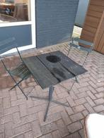 Charmante Bistroset voor Twee, Tuin en Terras, Tuinsets en Loungesets, Gebruikt, Tuinset, Hout, Eettafel