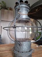 Scheepslamp,sober,stoer,brocant,antiek,hanglamp, Huis en Inrichting, Lampen | Hanglampen, Ophalen, Gebruikt, Metaal, Minder dan 50 cm