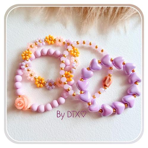 Nieuw! Kind en dames armbandjes mix&match acrylharten miyuki, Sieraden, Tassen en Uiterlijk, Kindersieraden, Nieuw, Armband, Ophalen of Verzenden