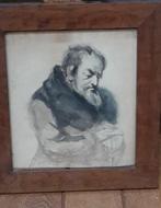 19e eeuwse tekening oude man, Jacob of Matthijs Maris?, Antiek en Kunst, Ophalen of Verzenden