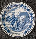 Delfts Blauw Bord - Pannebieer, Antiek en Kunst, Ophalen of Verzenden