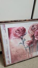2 mooie schilderijen van bloemen met luxe lijst, Huis en Inrichting, Woonaccessoires | Schilderijen, Tekeningen en Foto's, Ophalen