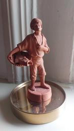 Terracotta beeld van een visser met vis - Italië Sicilië, Ophalen of Verzenden