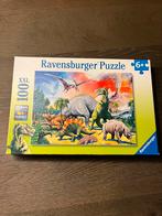 Ravensburger dinosaurussen puzzel 100 XXL stukjes, 6 jaar of ouder, Meer dan 50 stukjes, Ophalen of Verzenden, Zo goed als nieuw