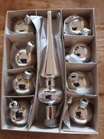 Vinted mini glazen zilveren piek met 6 balletjes ., Ophalen of Verzenden, Nieuw