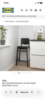 4 IKEA STIG barkrukken - Nieuw in verpakking!, Ophalen, Met voetsteun, 60 tot 90 cm, Nieuw