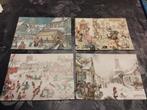 4 gelopen ansichtkaarten Anton Pieck Kinderpostzegels, Verzamelen, Ansichtkaarten | Themakaarten, Ophalen, 1980 tot heden, Gelopen