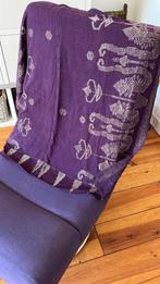 Kleed/ doek paars met zilverkleurig draad, Ophalen of Verzenden