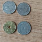 4 penningen/coins, Postzegels en Munten, Penningen en Medailles, Nederland, Overige materialen, Ophalen of Verzenden