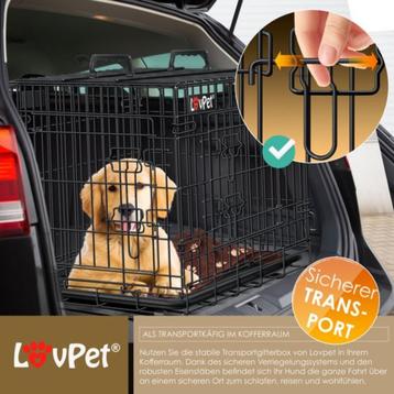 Lovpet hondenkooi  opvouwbaar maat L zwart beschikbaar voor biedingen