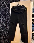 Zwarte Jeans met Gaten, Verzenden, Gedragen, Zwart, Overige jeansmaten