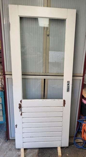Buitendeur schuurdeur 201X83 cm gebruikt links draaiend  beschikbaar voor biedingen