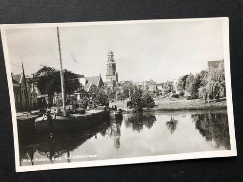 Oude ansicht v.d. Burg. Schönfeldsingel in Winschoten (1947), Verzamelen, Ansichtkaarten | Nederland, Gelopen, Groningen, 1940 tot 1960
