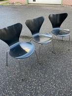 Fritz Hansen vlinderstoelen - 3 stuks - zwart, Huis en Inrichting, Stoelen, Ophalen, Gebruikt, Drie, Zwart