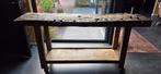 Oude werkbank te koop, Huis en Inrichting, Tafels | Sidetables, Ophalen, Gebruikt, 100 tot 150 cm, Eikenhout