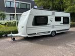 Fendt Bianco Selection 465 SFB – Bouwjaar 2018, Caravans en Kamperen, Rondzit, Kachel, Frans bed, Fendt