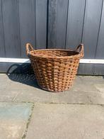 Grote rieten mand, Huis en Inrichting, Ophalen, Mand, Rond, Zo goed als nieuw