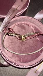 Minitials Armband, Ophalen of Verzenden, Zo goed als nieuw, Elastiek, Roze