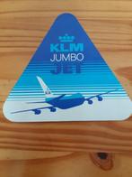 sticker KLM JUMBO JET, Ophalen of Verzenden, Zo goed als nieuw, Bedrijf of Vereniging