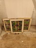 glas in lood raam 60x46cm. 12 stuks beschikbaar, Doe-het-zelf en Verbouw, Glas en Ramen, Gebruikt, Minder dan 80 cm, Ophalen of Verzenden