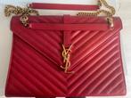 YSL College Schoudertas - Rood, Ophalen of Verzenden, Zo goed als nieuw, Rood, Schoudertasje