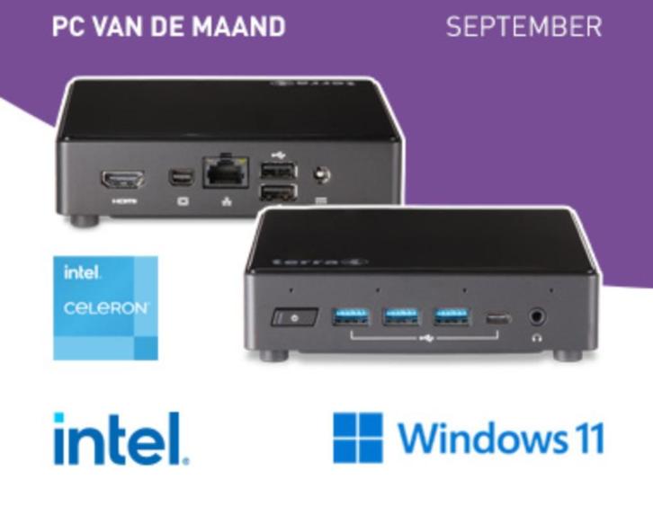 TERRA PC-MICRO 3100 SILENT GREENLINE, Computers en Software, Desktop Pc's, Nieuw, 2 tot 3 Ghz, SSD, 8 GB, Met videokaart, Ophalen of Verzenden