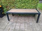 Stalen tuintafel met Douglas, Ophalen, Zo goed als nieuw, Rechthoekig, Hout