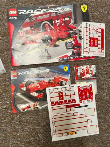 Lego racers bouwboekjes/bouwinstructies  beschikbaar voor biedingen
