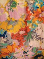 Vintage bloemetjes gordijnen met bloemenmotief jaren 70, Ophalen, Gebruikt, Nvt, Nvt