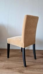 4 stuks Ikea eetkamerstoelen geel velours, Ophalen, Zo goed als nieuw, Overige kleuren