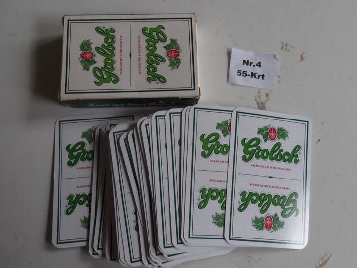 Grolsch speelkaarten (nr.4) 55-Krt, Verzamelen, Biermerken, Nieuw, Overige typen, Grolsch, Ophalen of Verzenden
