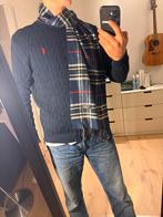 Burberry sjaal donkerblauw authentiek, Maat 48/50 (M), Ophalen of Verzenden, Zo goed als nieuw, Sjaal