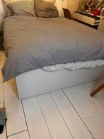 IKEA bed, 190 cm of minder, Gebruikt, Wit, Hout