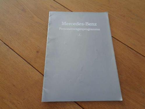 Mercedes Benz - Personenwagen Programma - NL - Druk 1983, Boeken, Auto's | Folders en Tijdschriften, Gelezen, Mercedes, Verzenden