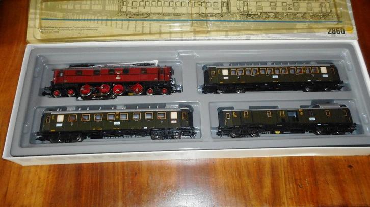 MARKLIN 2860 SNELTREIN SET , loc EP 5 en 3 div.wagons in ovp, Hobby en Vrije tijd, Modeltreinen | H0, Nieuw, Treinset, Wisselstroom