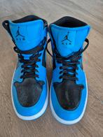 Air Jordan 1 Mid University Blue Black, maat 41, Blauw, Nike, Ophalen of Verzenden, Sneakers of Gympen