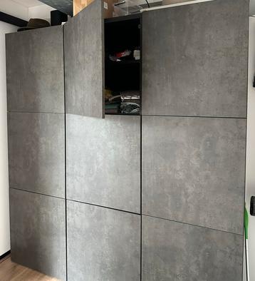 9x BESTA deurtjes - betonlook beschikbaar voor biedingen