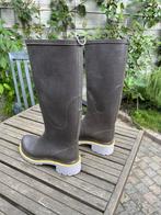 Hoge grijze rubber laarzen met witte hak, Ilse Jacobsen, Caravans en Kamperen, Ophalen, Zo goed als nieuw, Regenlaarzen, Dames