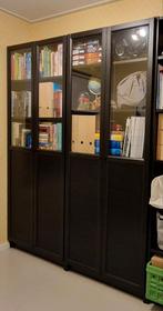 4x vitrinedeur Oxberg zwart eikenpatroon, Huis en Inrichting, Ophalen, Minder dan 50 cm, Nieuw, 150 tot 200 cm