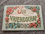 Brocante relief  Ansichtkaart - Vriendschap, Ophalen of Verzenden