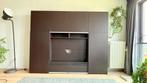 IKEA Besta TV-opbergcombinatie met schuifpanelen zwartbruin, Huis en Inrichting, Kasten | Wandmeubels, Ophalen, Gebruikt, 150 tot 200 cm