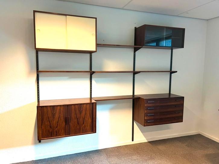 Wandkast van Kai Kristensen - vintage design, Huis en Inrichting, Kasten | Dressoirs, Gebruikt, 200 cm of meer, 25 tot 50 cm, Teakhout